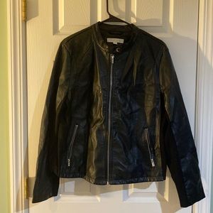 New York and Co faux leather bomber